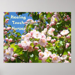 Heilende Touch pflegt Plakate die rosa