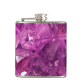 Heilender Amethyst Edelstein Flachmann (Vorderseite)