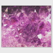 Heilender Amethyst Edelstein Geschenkpapier (Flach)