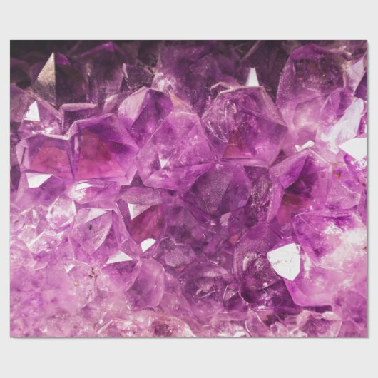 Heilender Amethyst Edelstein Geschenkpapier (Flach)