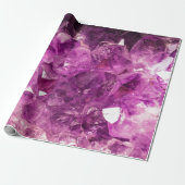 Heilender Amethyst Edelstein Geschenkpapier (Ungerollt)