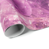 Heilender Amethyst Edelstein Geschenkpapier (Rolleneckpunkt)