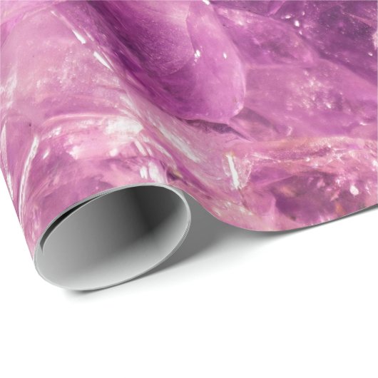 Heilender Amethyst Edelstein Geschenkpapier (Rolleneckpunkt)