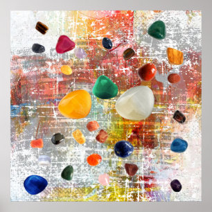 Heilender Kristalledelstein 2 Poster