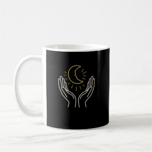 Heilender Mond in Händen • Emotionale Erholung & I Kaffeetasse