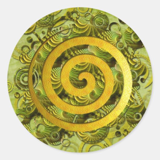 Heilender Power Runder Aufkleber (Vorderseite)