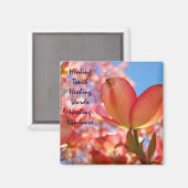 Heilender Touch Magnet Heilung Worte Güte (Vorderseite/Rückseite)