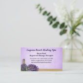 Heilender Wellness-Center Massagetherapeut Visitenkarte (Stehend Vorderseite)