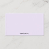 Heilender Wellness-Center Massagetherapeut Visitenkarte (Rückseite)