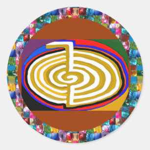 HEILENDES CHOKURAY REIKIHEALINGSYMBOL RUNDER AUFKLEBER