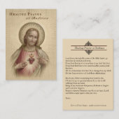 Heilendes Gebet an der Schlafenszeit-heiliges Visitenkarte (Vorne/Hinten)