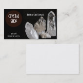 Heilendes Kristall-Geschäft - Quarz-Kristalle Visitenkarte (Vorne/Hinten)