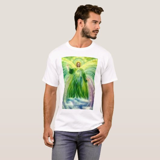 Heilendes Licht Erzengel-RAPHAEL T-Shirt (Vorne ganz)