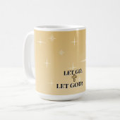 Heilendes Licht Lass Los Lass Gott Kreuz Kaffeetasse (Vorderseite Links)