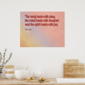 Heilendes Sprichwort Poster (Küche)