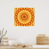 Heilenergie Mandala Canvas Print Poster (Küche)