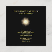 *~* Heilenergie Sonnenbrand-Universum Sterne Kosmi Quadratische Visitenkarte (Rückseite)