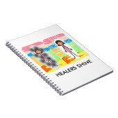 "HEILER-GLANZ" ♥ gewundenes Noteb Notizblock (Rechte Seite)