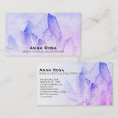 ~ Heiler Massage Reiki Amethyst Crystal Yoga Visitenkarte (Vorne/Hinten)