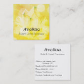 *~* Heiler Neues Zeitalter Reiki Kristalllein Yoga Quadratische Visitenkarte (Vorne/Hinten)