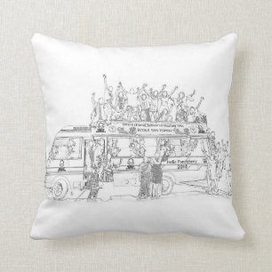 Heiler ohne Grenzen - Pondicherry 2018 (Umrisse) Kissen