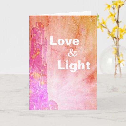 *~* Heiler Rays heilende HandLightworker Liebe Karte (Gelbe Blume)