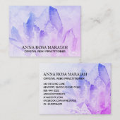 *~* Heiler Reiki Yoga Crystal Healer Amethyst Visitenkarte (Vorne/Hinten)