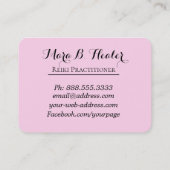 *~* Heiler-Rosa Rays heilende Hand Lightworker Visitenkarte (Rückseite)