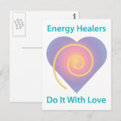 Heiler tun es mit Liebe Postkarte (Vorne/Hinten)