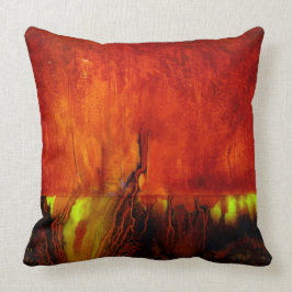 Heilfarben RED Throw Kissen -2 Verschiedene Seiten
