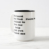 Heilgebet Isaiah 30:2 Zweifarbige Tasse (Vorderseite Links)