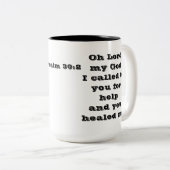 Heilgebet Isaiah 30:2 Zweifarbige Tasse (VorderseiteRechts)