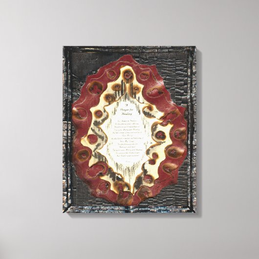 Heilgebet Leinwanddruck (Vorderseite)