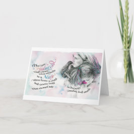 Heilgott/Krankenschwester, geklappte Grußkarte, 5" Karte