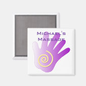 HeilHand - Lila Magnet (Vorderseite/Rückseite)