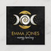 Heilhandschuhe - Dreifachmond Quadratische Visitenkarte (Vorderseite)