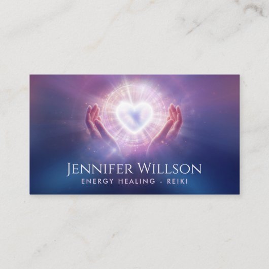 Heilhandschuhe - Energieheilung - Reiki Visitenkarte (Vorderseite)