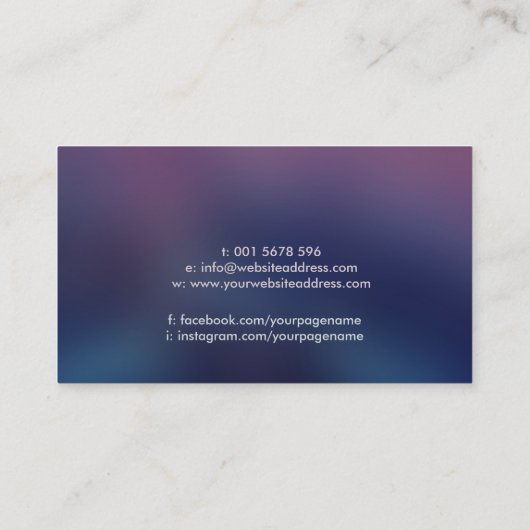 Heilhandschuhe - Energieheilung - Reiki Visitenkarte (Rückseite)