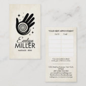 Heilhandschuhe Energiespirale Visitenkarte (Vorne/Hinten)