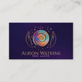 Heilhandschuhe Energiespirale Visitenkarte (Vorderseite)