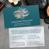 Heilhandschuhe Massagetherapeut Visitenkarte