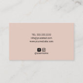 Heilhandschuhe Rose Gold Spirale Massage Wellness- Visitenkarte (Rückseite)