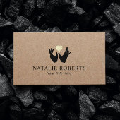 Heilhandschuhe und Herzmassagetherapie Rustikale K Visitenkarte