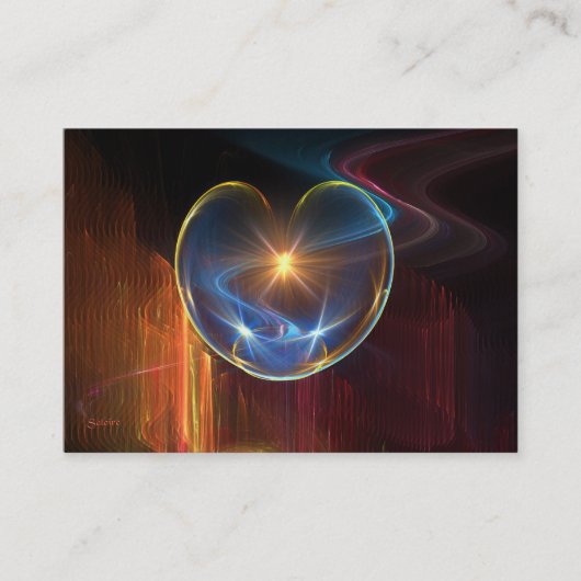 Heilherz Visitenkarte (Vorderseite)