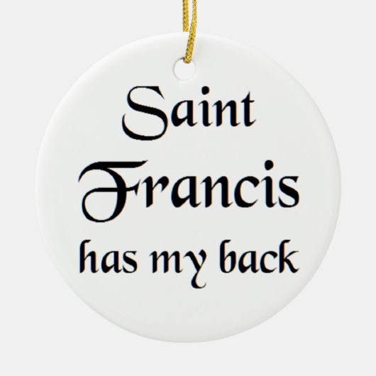 heilig Franziskus Keramik Ornament (Vorne)
