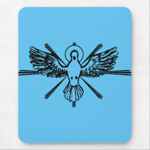 Heilig-Geist-Taube Religiöse Firmung und Frieden Mousepad