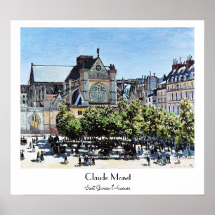 Heilig-Germain l'Auxerrois Claude Monet Poster