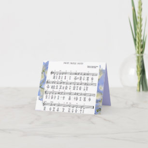 "Heilig, heilig, heilig" leere Notecard Karte