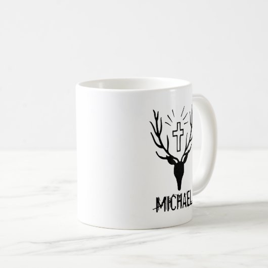 Heilig-Hubert Hirsch Kaffeetasse (VorderseiteRechts)