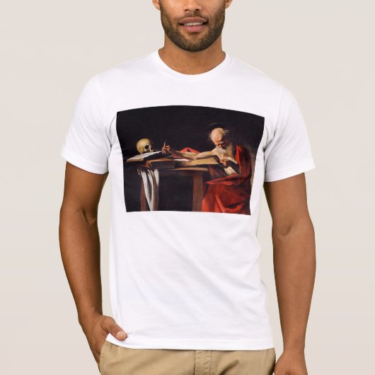 Heilig-Jerome-Schreiben durch Michelangelo T-Shirt (Vorderseite)